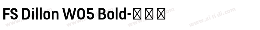 FS Dillon W05 Bold字体转换